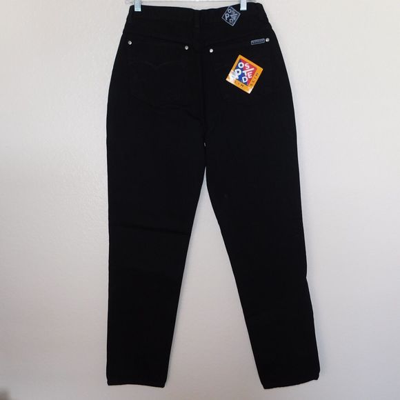 Women's Vintage 90s Posted Jeans Slim Size 11 New NWT 31x34 Black 932037L - Picture 5 of 10